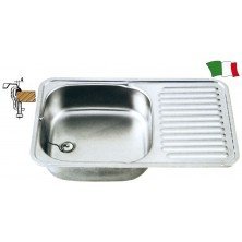 FREGADERO CON ESCURRIDOR INOX