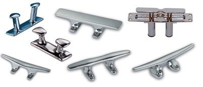 Chrome plated brass cleats