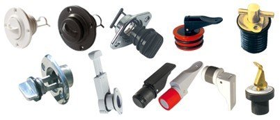 Thru-hull sockets and drain plugs